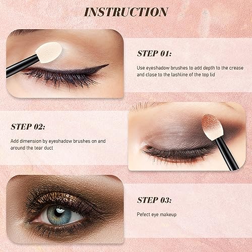 Mifoci 1000 Pcs Eyeshadow Applicators, Disposable Dual Sides Eye Shadow Sponge Applicators, Eyeshadow Brush for Lady Women Makeup Daily Beauty(Black)