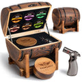 INSISART Charred Whiskey Smoker Kit with Barrel - Old Fashioned Cocktail Infuser