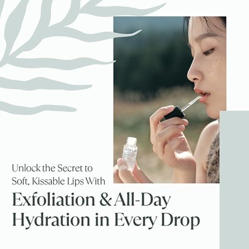 Honey Zip Lip Oil, Korean Moisturizing Lip Gloss Agave Lip Treatment, Hydrating Lip Plumper Serum for Dry Care with Natural Ingredients, K-Beauty Skincare, 3.71 mL