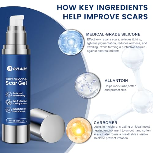Silicone Scar Gel for Old & New Scars - 50ML Advanced Scar Removal Treatment