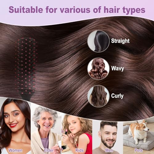 50PCS Bulk Hair Brushes for Homeless - Individually Wrapped, Light & Safe, Pack of 1