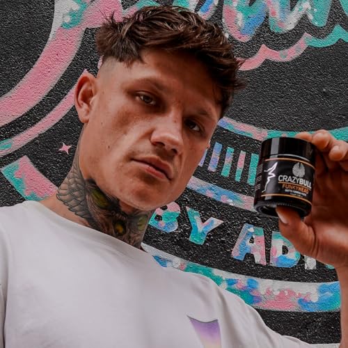 Crazy Bull Matte Hair Styling Paste - Water-Based Volumizing Cream for Men - Vegan & Cruelty-Free - 3.38 oz