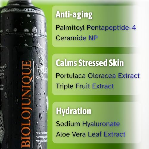 Hydrating Foaming Facial Cleanser for Men - Sensitive Skin, Anti-Aging Peptides, Ceramides, 150mL
