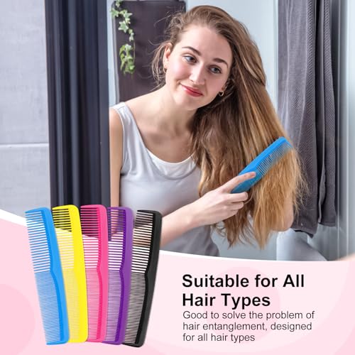 200pcs Colorful Plastic Combs in Bulk - Individually Wrapped Pocket Hair Combs - Travel & Hotel Use - Variation of 200 Pieces