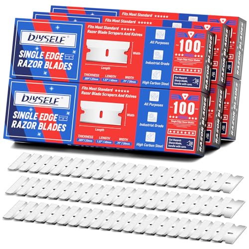 600 Pack Single Edge Razor Blades for Utility and Craft - DIYSELF