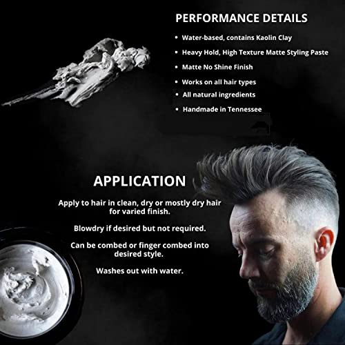 Arcadian Matte Paste Heavy Hold Hair Styling Cream – Vegan & Cruelty-Free