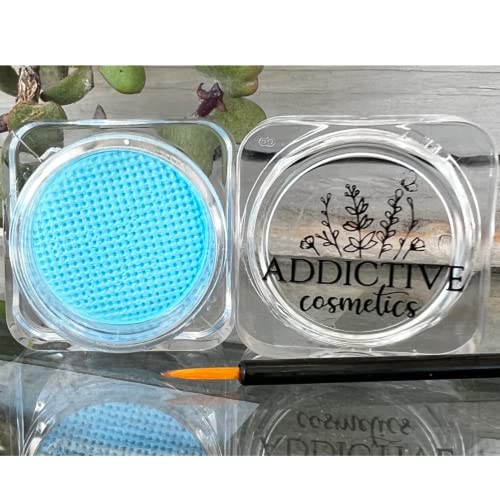 Wet Liners Parent- Cake Eyeliner with Applicator Brush - Water Activated Dry Pressed Eyeliner - Long-Lasting, Vibrant Color, Smudge Resistant - Vegan Cruelty Free Paraben Free (Soft Blue)