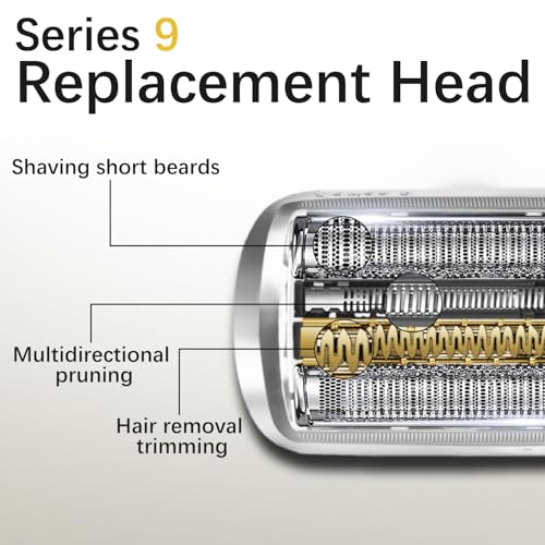S9 94M Shaver Head Compatible with Braun Electric Razor Series 9 & Series 9 Pro, Replacement Blade for Braun 9290cc, 9291cc, 9370cc, 9376cc, 9293s, 9260s, 9295cc, 9385cc