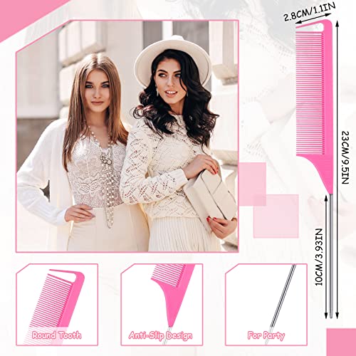 Pink Youyole 90-Piece Hair Styling Set with Edge Brushes & Combs for Women