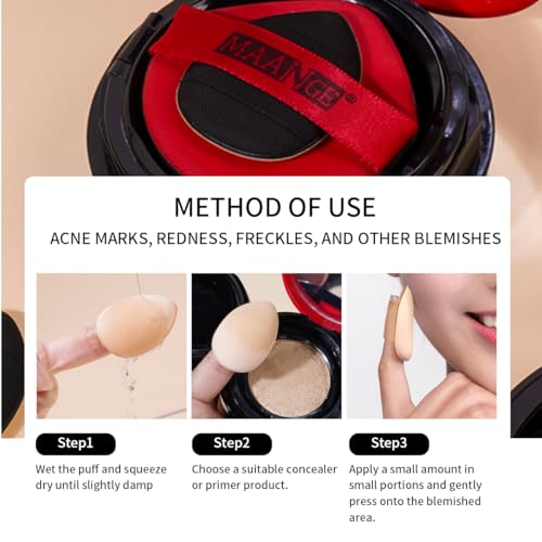 MAANGE 30pcs Professional Makeup Brush Set With Velvet Bag&5pcs Beauty Blender&2pcs Makeup Remover Puff&5pcs Triangle Powder Puff&3pcs Mini Thumb Puff&Toiletry Bag&2pcs Cleaning Mat (Blacksliver)
