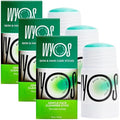 WYOS Face Cleanser Stick for Men ? Hydrating Glycerin Formula Deep Cleans Without Drying, Removes Sweat, Oil & Dirt, Gentle on Sensitive Skin, Solid Facial Wash, Leak-Proof & TSA-Friendly 3 Pack