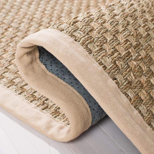 SAFAVIEH 2'6" x 8' Natural Fiber Seagrass Runner Rug – NF114A, Beige & Natural