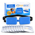 EyeGiene Insta-Warmth Eye Mask with 10 Pairs of Warming Wafers - Soothing Reusable Heating Mask & Adjustable Fit (Mask & 10 Pair)
