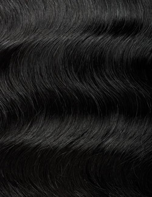 U-Part Leave-Out Wig 22" Natural Black - Outre Big Beautiful Human Hair Blend