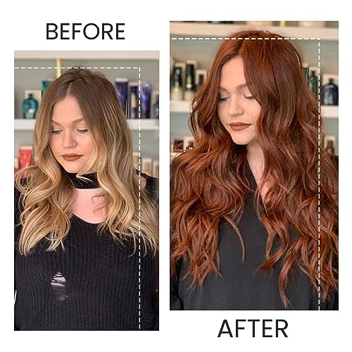 Auburn Clip-In Hair Extensions 7 Pcs 70G 12 Inch Real Human Hair - Variation #135