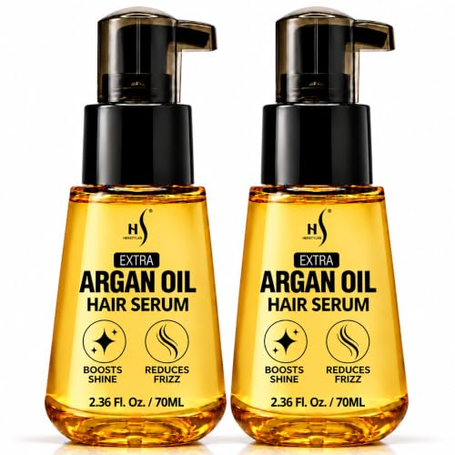 HerStyler Argan Oil Hair Serum Overnight Treatment - 2.36 Fl Oz Pack of 2