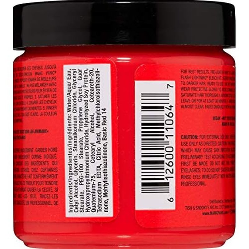MANIC PANIC Classic Electric Pink Pussycat Semi Permanent Hair Color - Bright Neon Pink Hair Dye for Women & Men That Lasts 4-6 Weeks - Vegan, Ammonia & Cruelty-Free - Create & Mix Custom Shades (4oz)