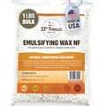 Non-GMO Emulsifying Wax NF Pastilles (1 LBS / 16 OZ) 100% Natural Plant Derived | For Lotions, Creams, Soap Making, Hair Products | Cosmetic Grade | Product of USA | 1 POUND