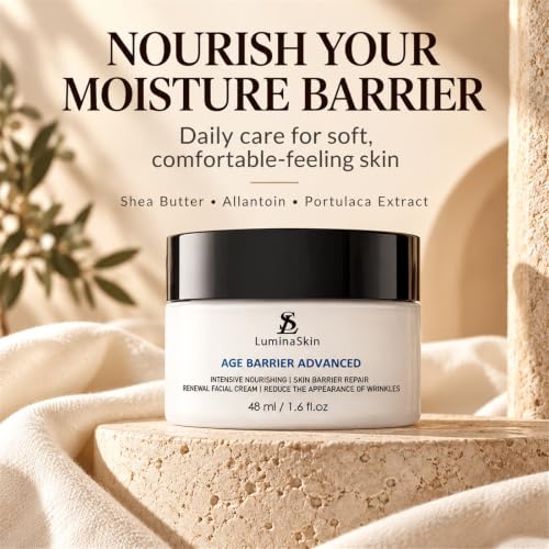 Age Barrier Advanced Wrinkle Fix & Interrupter Face Cream 1.6 Fl Oz - Anti-Aging Moisturizer with Carnosine & Peptides