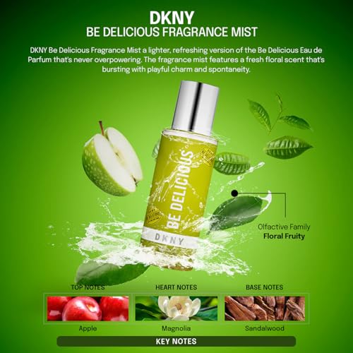 DKNY Be Delicious Body Mist 8.4 Fl Oz - Refreshing Fragrance Spray