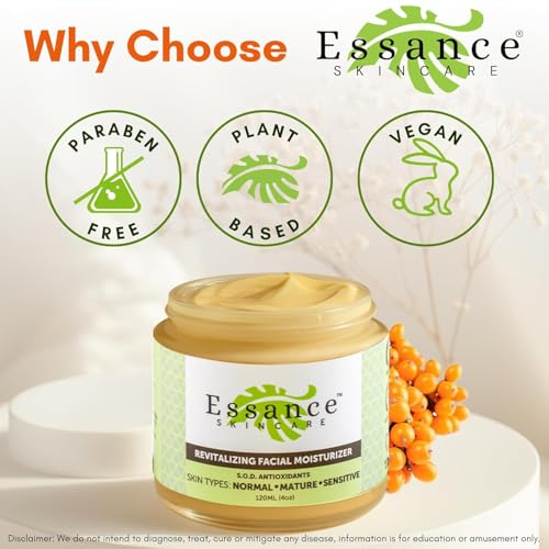 Lightweight Facial Moisturizer with Sea Buckthorn - 4oz Hydrating Face Cream