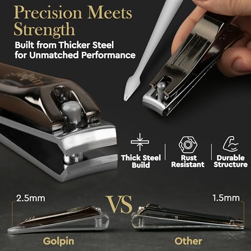 Black Stainless Steel Manicure Set for Men & Women – 9-Piece Travel Grooming Kit