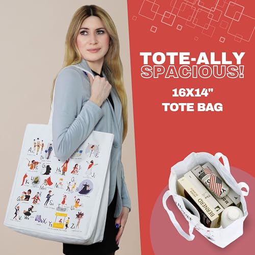 Musical Theater Tote and Cosmetic Bag Set - Broadway Gift - 26 Designs
