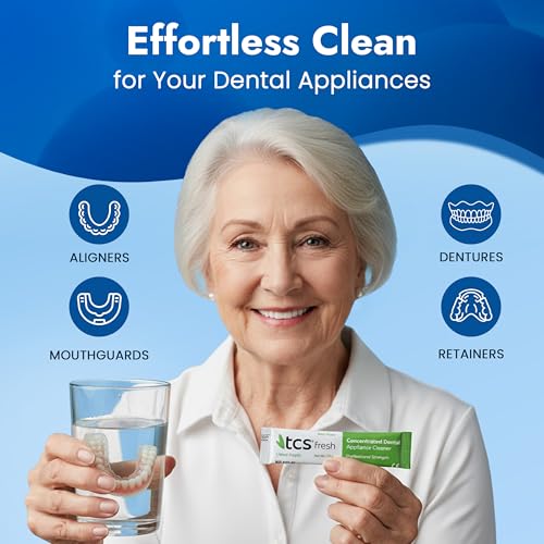 Denture Cleaner Pack of 1 - 24 Packets Fresh Mint - 6 Month Supply