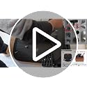 Ergonomic Office Chair with Headrest & Lumbar Support - Black