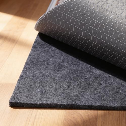 9' x 12' Non-Slip Rug Pad - Felt & Rubber Underlay, Waterproof, Dark Gray, Variation of THIS listing