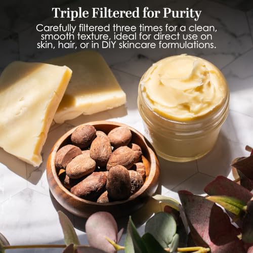 Raw Shea Butter 8 oz Jar - Pure Unrefined African Moisturizer for Skin & Hair - Variation of THIS listing