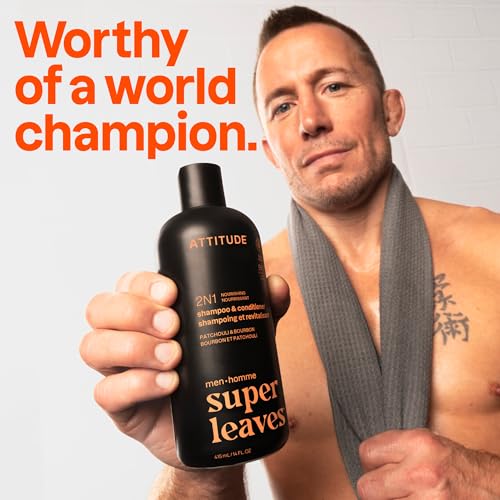 Men's 2-in-1 Moisturizing Shampoo & Conditioner - Patchouli & Bourbon, 14 Fl Oz, Pack of 3