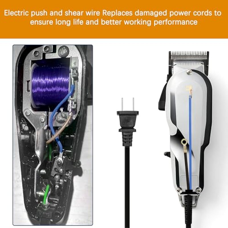 00647-500 Replacement Power Cord for Wahl Clippers Electrical Cable. Fits for Senior, for 5-Star Senior, for Designer, for Super Taper, etc.