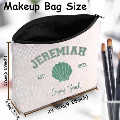 TSOTMO Cousins Beach Characters Gift Jeremiah Fisher Gift TV Show Team Jeremiah Gift Turned Pretty Series Turned Pretty Series Makeup Bag (JEREMIAH Beach)