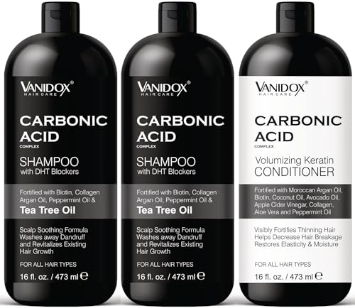 Carbonic Acid & Tea Tree Oil Hair Shampoo & Conditioner Set for Hair Growth