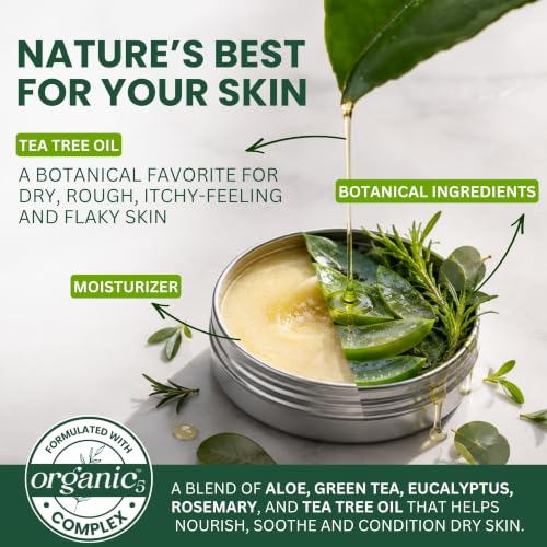 Tea Tree Oil Balm for Skin 2-Pack - Soothing, Moisturizing & Protective