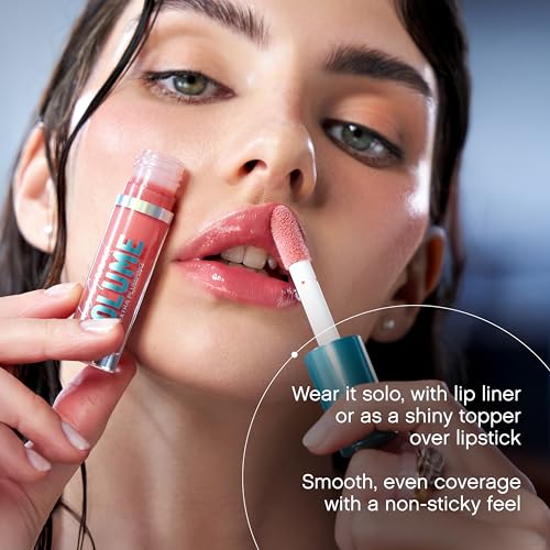 Vivienne Sab? Le Grand Volume Plumping Lip Gloss ? Hyaluronic Acid Moisturizing Lip Gel, Cayenne Pepper + Menthol Cooling Tingle, High-Shine Non-Sticky Finish, Cruelty-Free, Shade Chablis, 3 ml