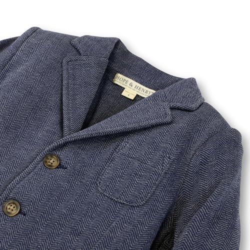 Hope & Henry Men's Fleece Blazer with Elbow Patches