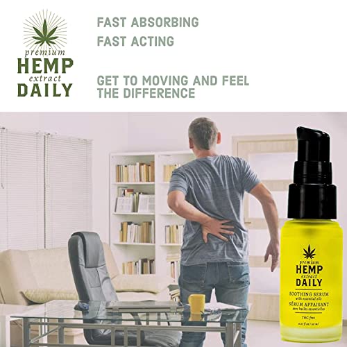 Daily Earthly Body Hemp Extract Soothing Serum 0.67 oz - Original, Deep Hydration
