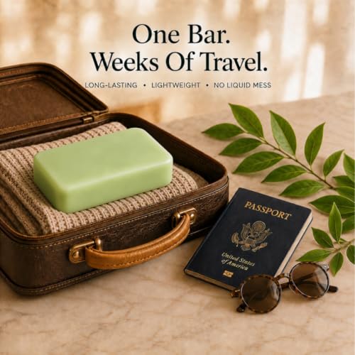 Natural Laundry Soap Bar & Stain Remover - Green Tea, 7 Bars, 24.5 oz