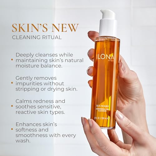 ILONA Tea Wash Hydrating & Detox Face Cleanser - All Skin Types, 5 oz. (Variation 1)