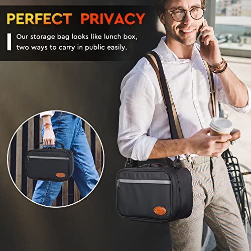 8-Piece Travel Storage Case with Combination Lock and Accessories