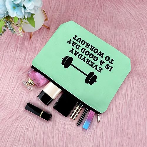 Weightlifting Fitness 3PCS Travel Cosmetic Pouch - Workout & Bodybuilding Gift for Women, Trainer, Sister, Friends - Inspirational Christmas & Birthday Gift for Her