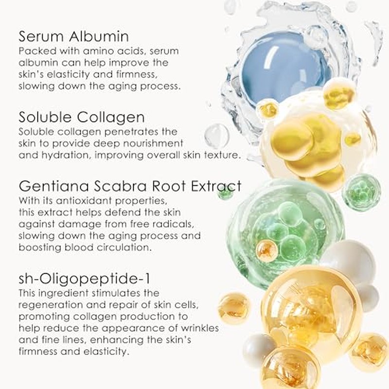 ALMOES Growth Factor Serum,Deep Moisturising,Nourishing the Skin,Moisturising Serums,Antioxidant Face Serum,Facial Skin Care Products for All Skin Types,30 ML