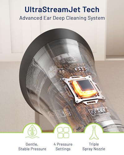 Self-Collecting Electric Ear Wax Removal Kit - Semi-Transparent