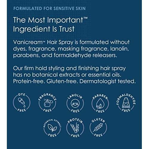 Vanicream Firm Hold Hairspray, Fragrance and Gluten Free, For Sensitive Skin, 8 Ounce, Packaging May Vary (Pack of 2)