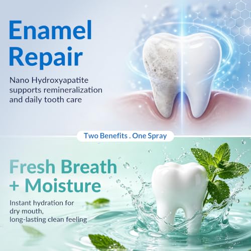Nano Hydroxyapatite Tooth Spray 2-Pack 1 Ounce Enamel Repair & Cavity Protection