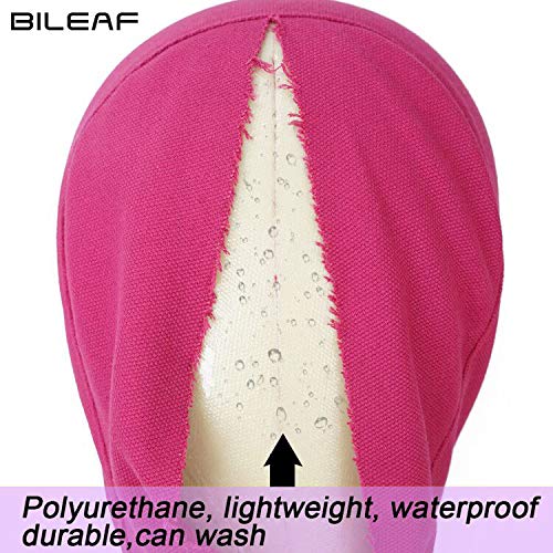 Rosy 22 Inch Canvas Wig Head Mannequin with Stand for Wig Making & Styling