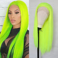 Luwigs Fluorescent Green Synthetic Lace Front Wig - 22 Inch Straight Style