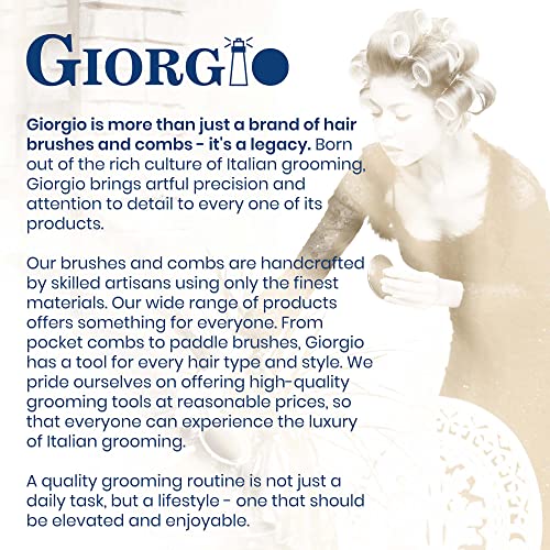 Giorgio 6 Pack Tortoiseshell Wide Tooth Detangling Combs for Thick, Curly Hair
